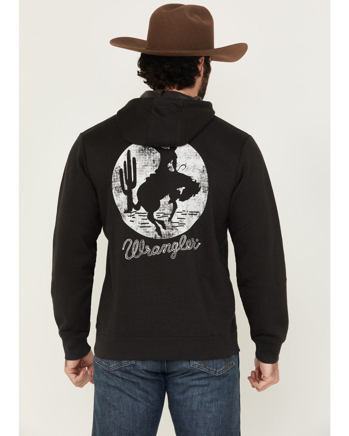 Wrangler Men's Boot Barn Exclusive Bucking Bronco Hooded Sweatshirt