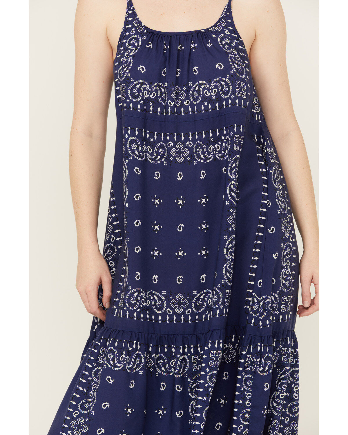 Beyond The Radar Women's Bandana Print Midi Dress