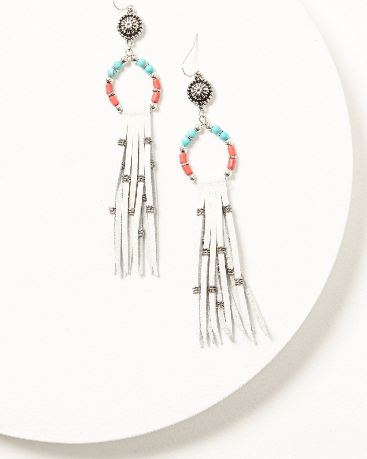 Cowgirl Confetti Women's Beaded Fringe Brave Spirit Earrings