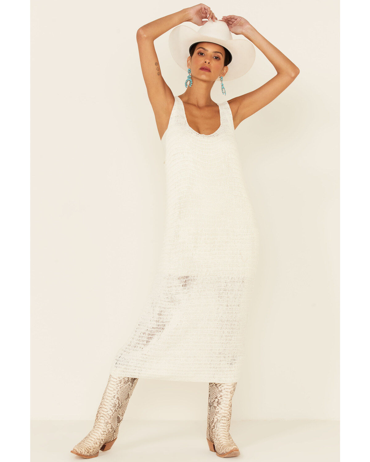 Show Me Your Mumu Women's Summerly Midi Crochet Dress