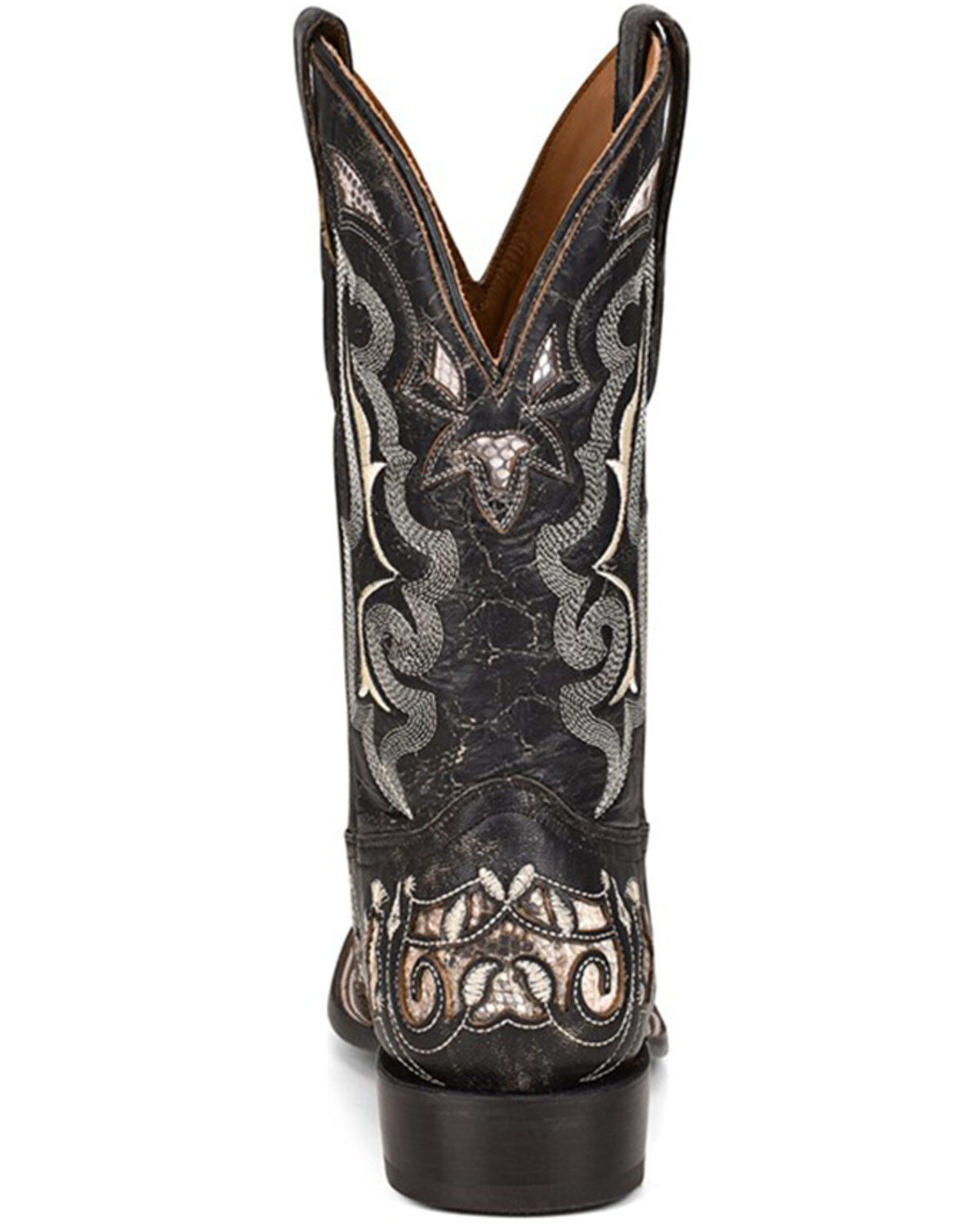 Corral Men's Exotic Python Skin Inlay Western Boots - Square Toe