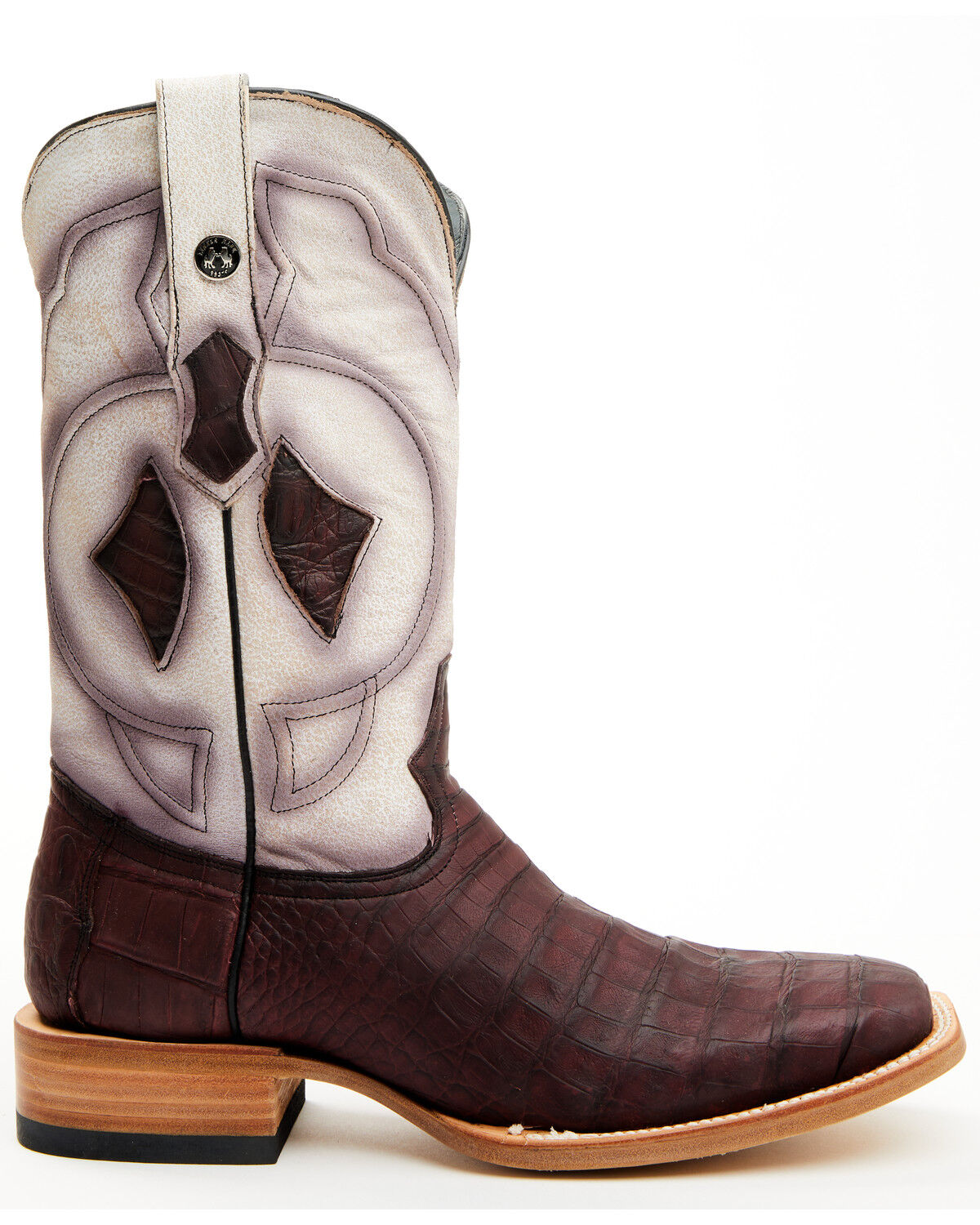 Tanner Mark Men's Exotic Caiman Western Boots - Broad Square Toe