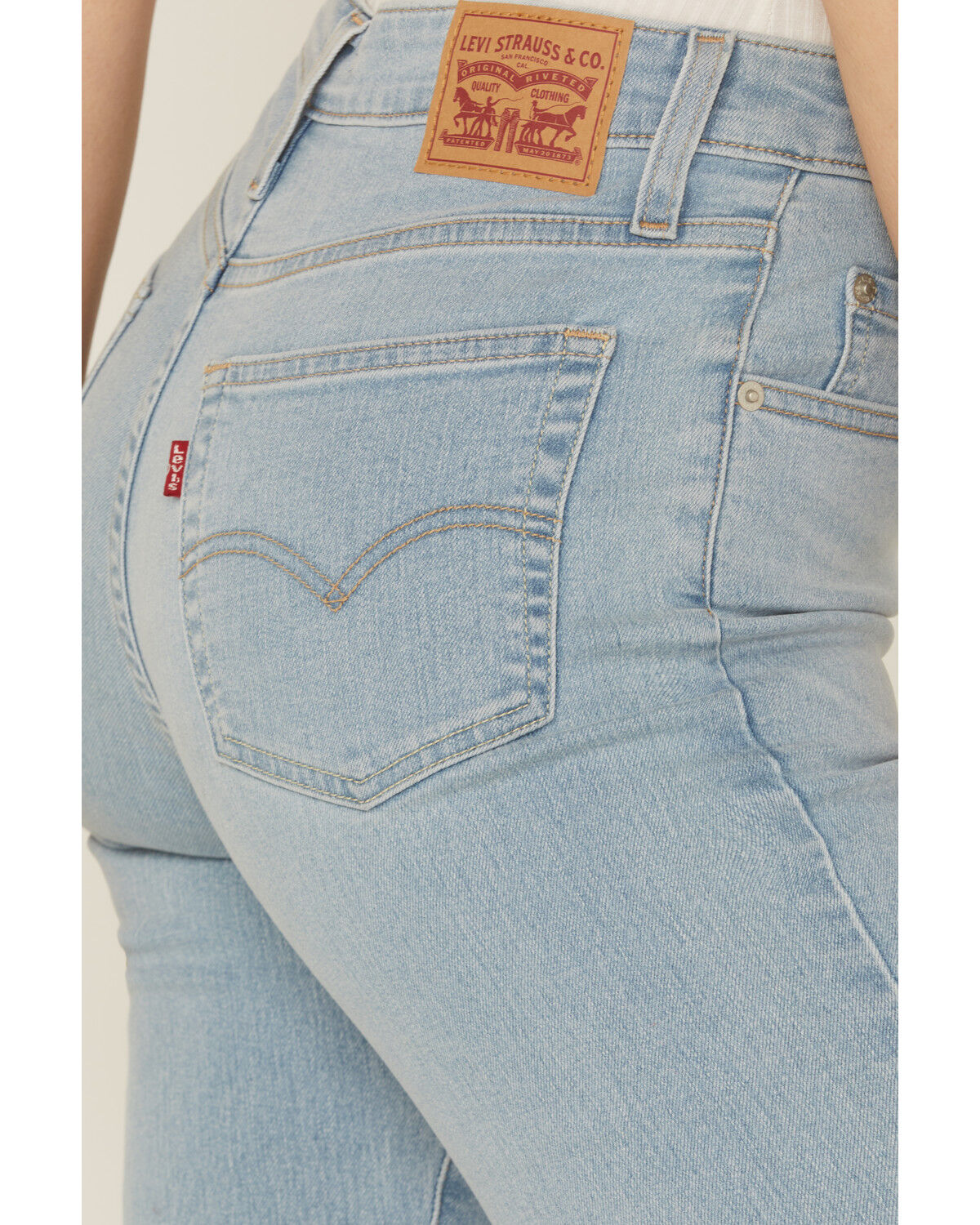 Levi's Women's 725 Eternal High Rise Light Wash Bootcut Stretch Denim Jeans