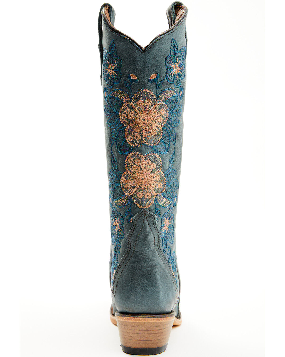 Circle G Women's Floral Embroidered Western Boots - Snip Toe