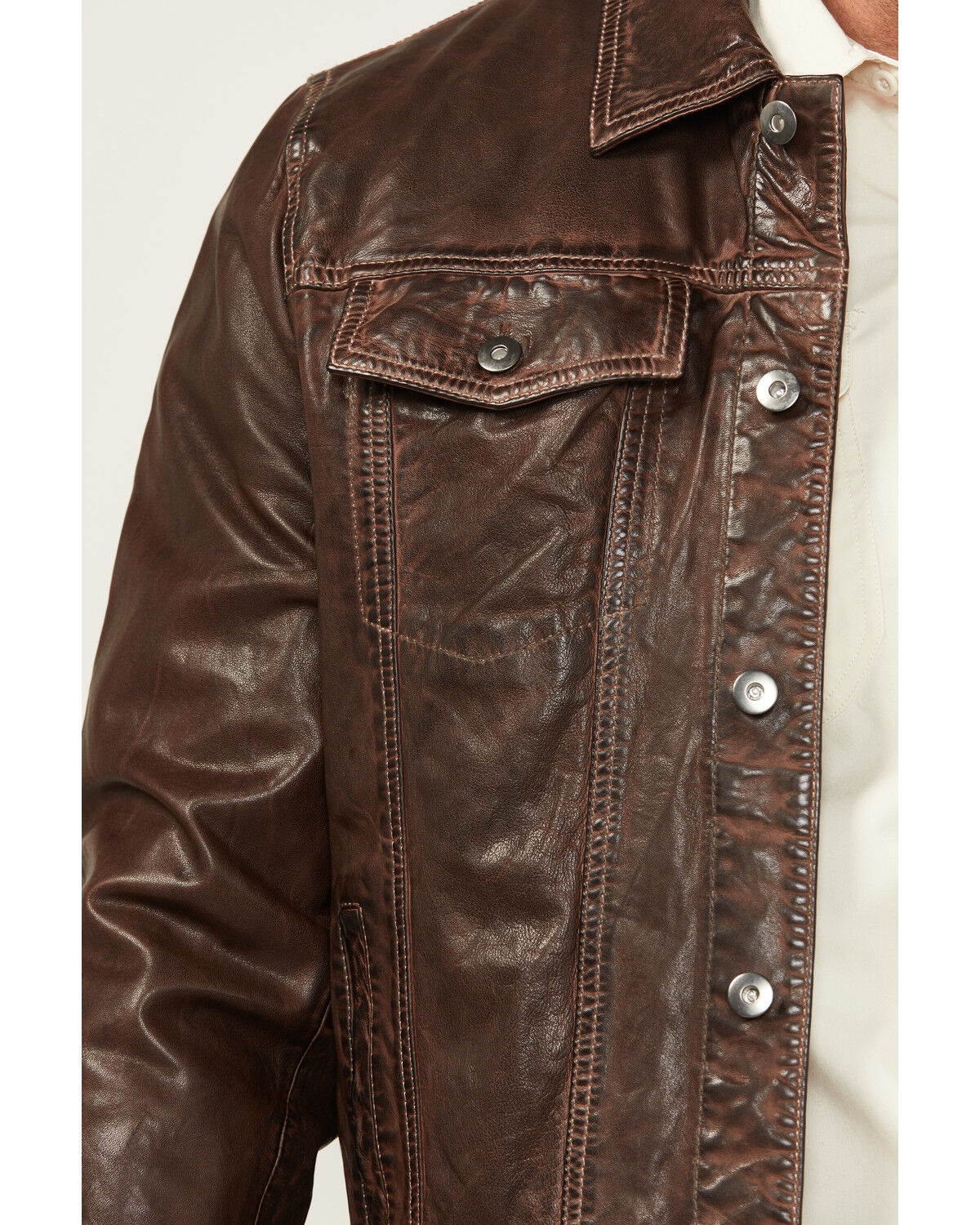 Scully Men's Leather Trucker Jacket