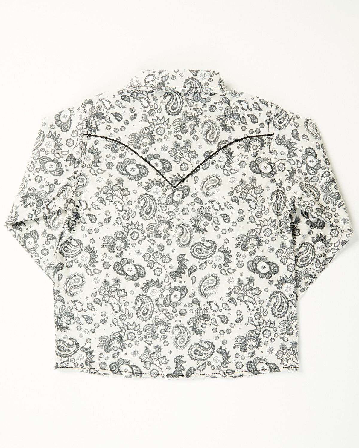 Cowboy Hardware Toddler Boys' Paisley Print Long Sleeve Pearl Snap Stretch Western Shirt