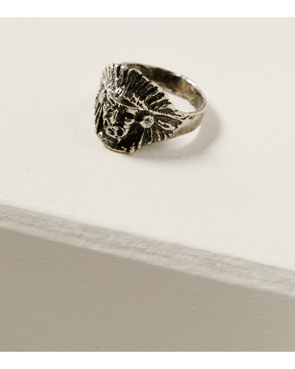 Broken Arrow Jewelry Women's Indian Head Ring