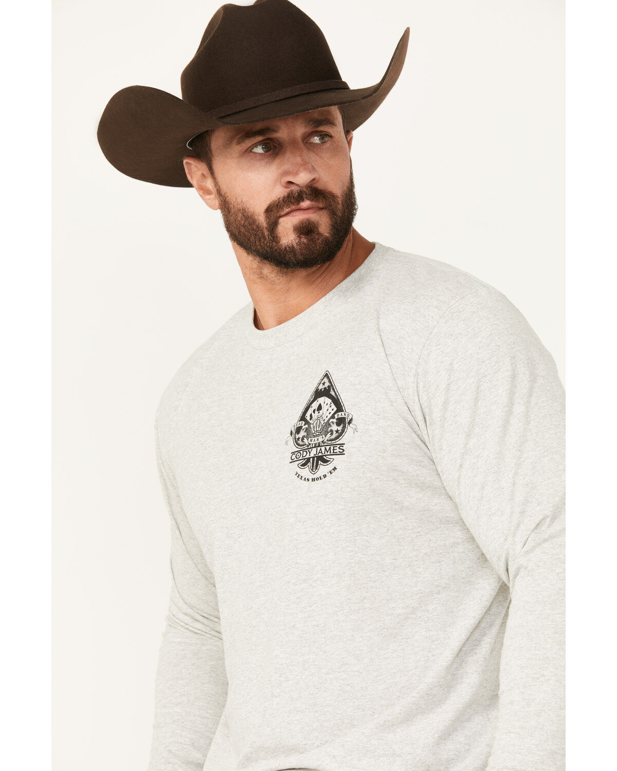 Cody James Men's Spades Long Sleeve Graphic T-Shirt