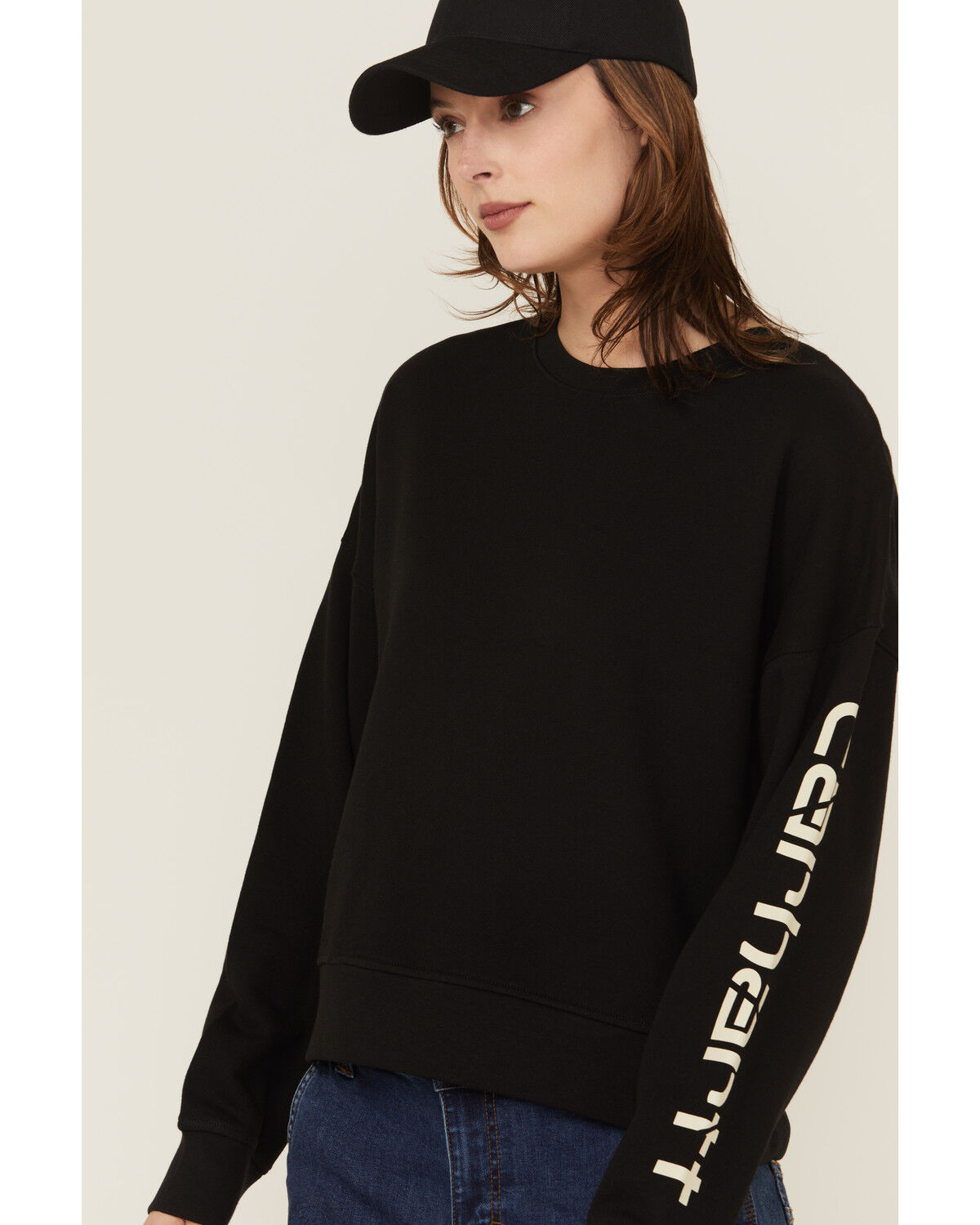 Carhartt Women's TENCEL&reg; Fiber Series Loose Fit Long Sleeve Graphic Sweatshirt