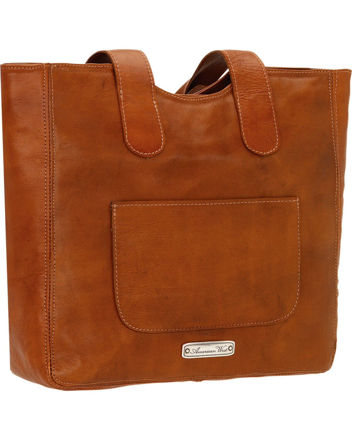 American West Golden Tan Mojave Canyon Large Zip Top Tote
