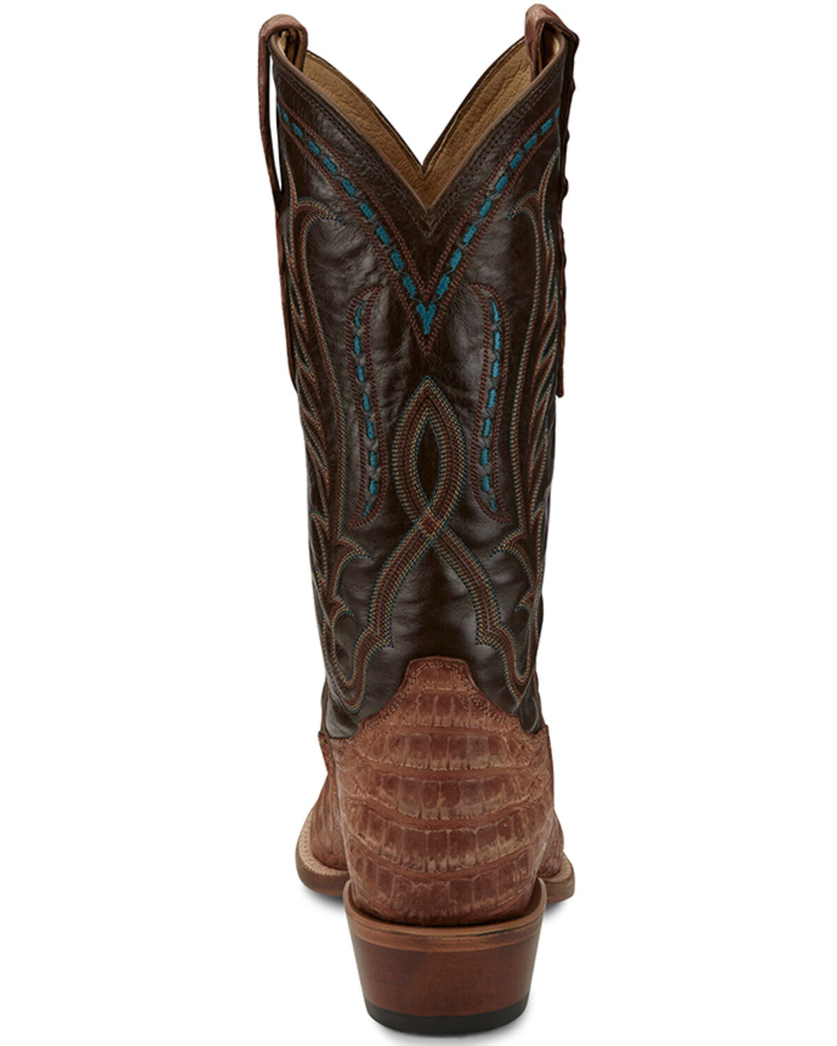 Tony Lama Men's Buffed Exotic Caiman Western Boots - Broad Square Toe
