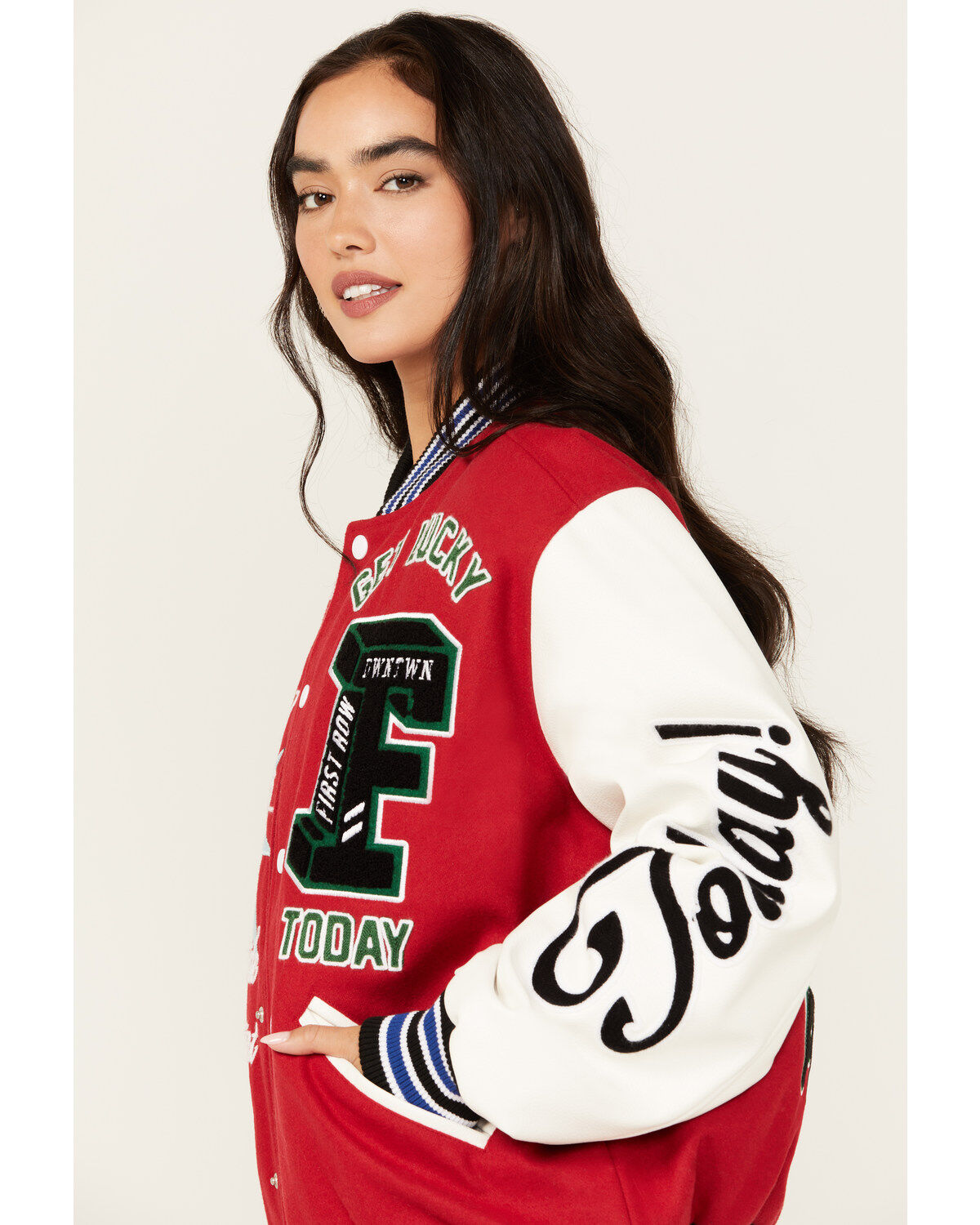 First Row Women's Road To Fortune Varsity Jacket