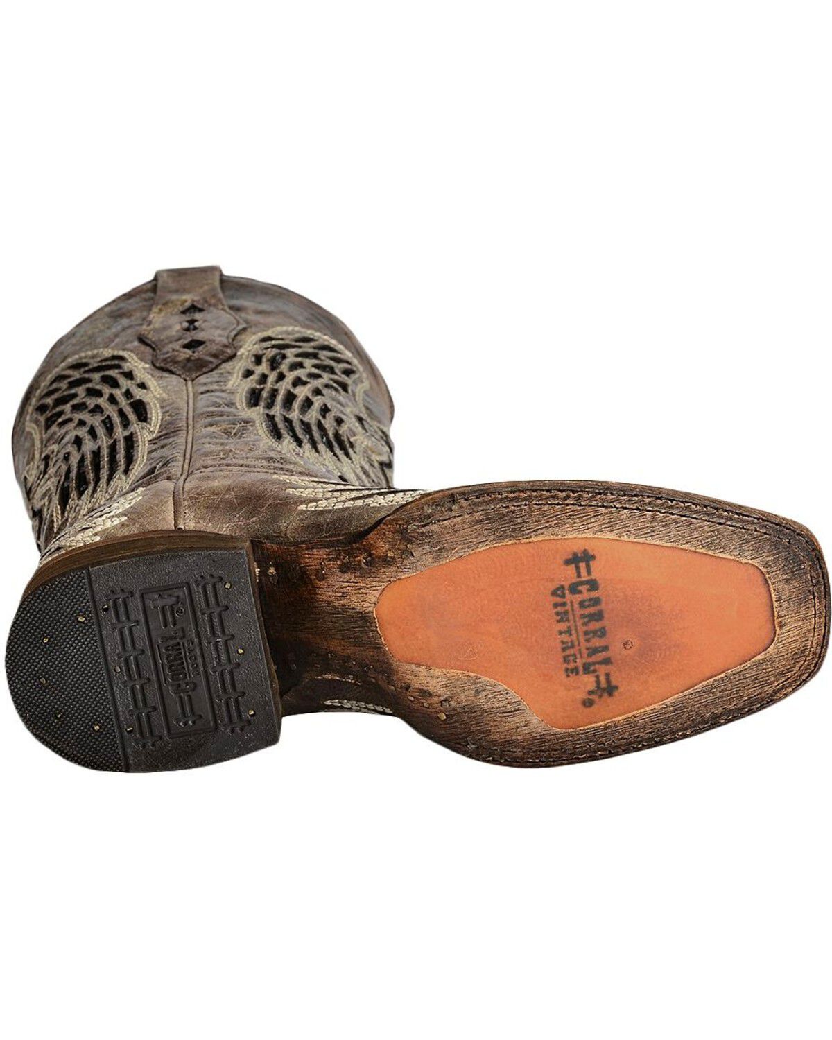 Corral Women's Sequin Wing & Cross Inlay Western Boots - Square Toe