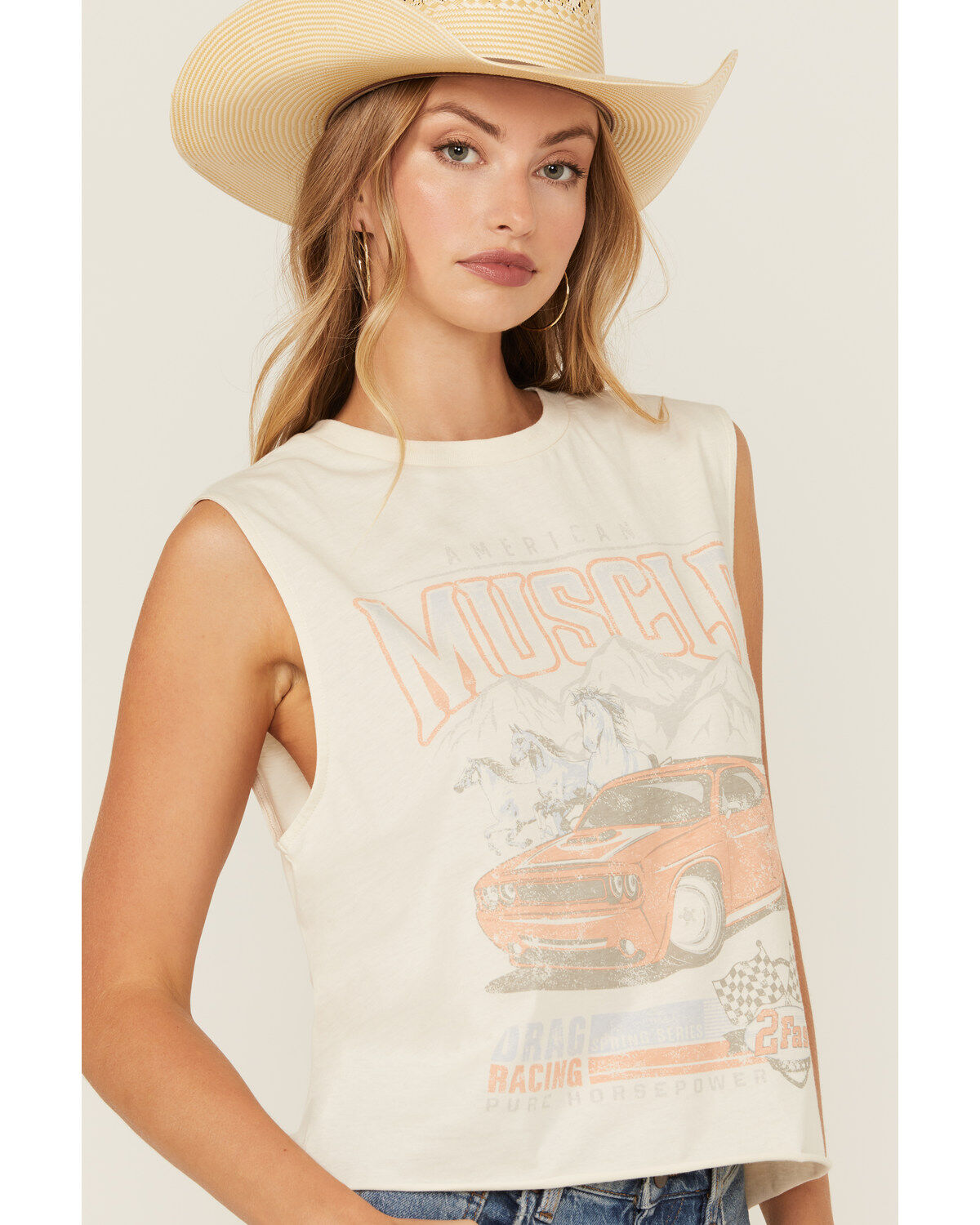 Youth in Revolt Women's Car Muscle Graphic Tank