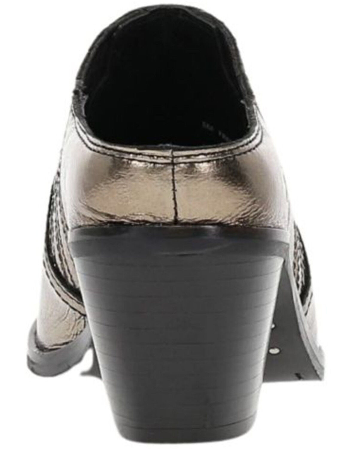 Frye Women's Sara Metallic Western Mules - Round Toe