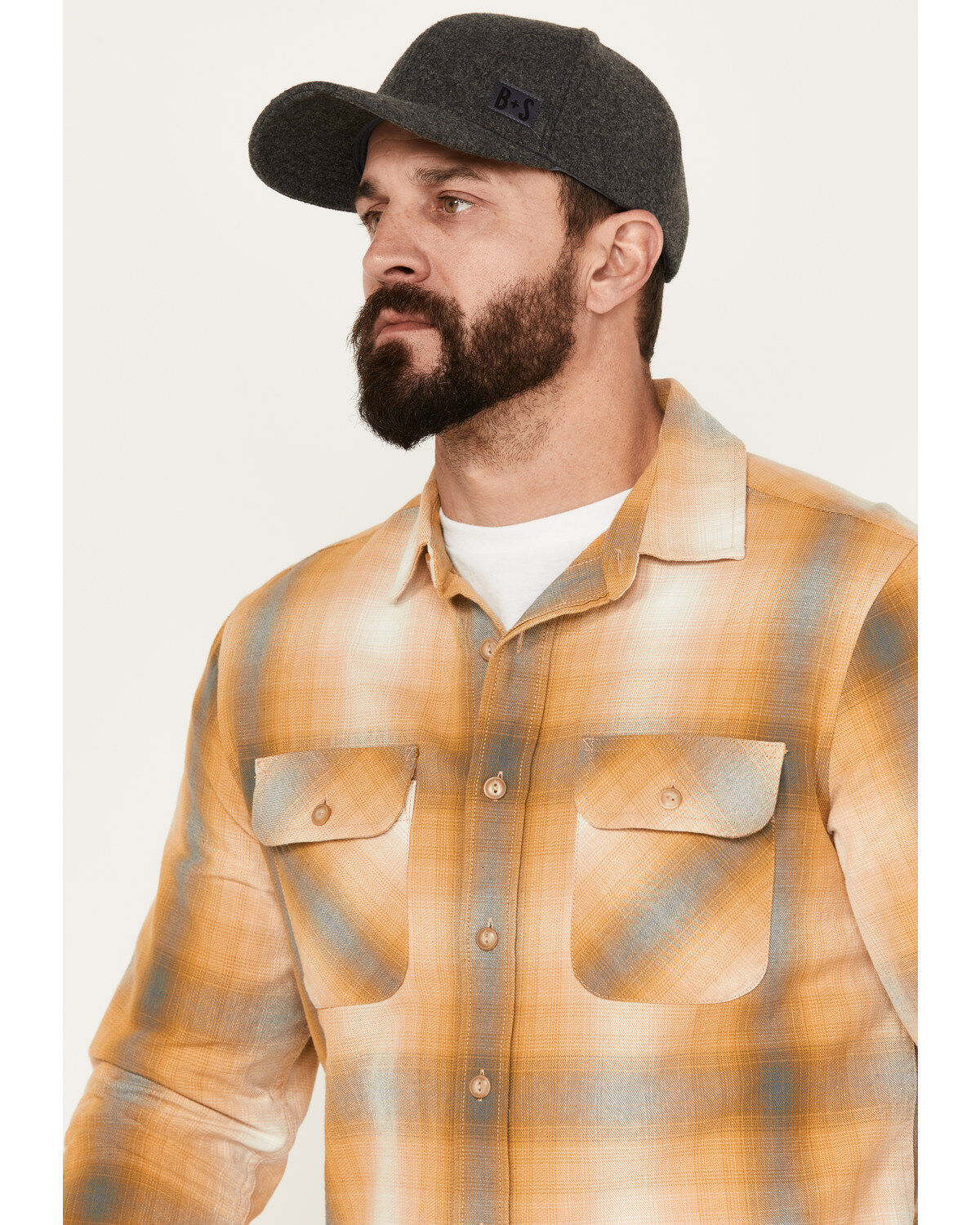 Pendleton Men's Beach Shack Plaid Print Long Sleeve Button Down Western Shirt