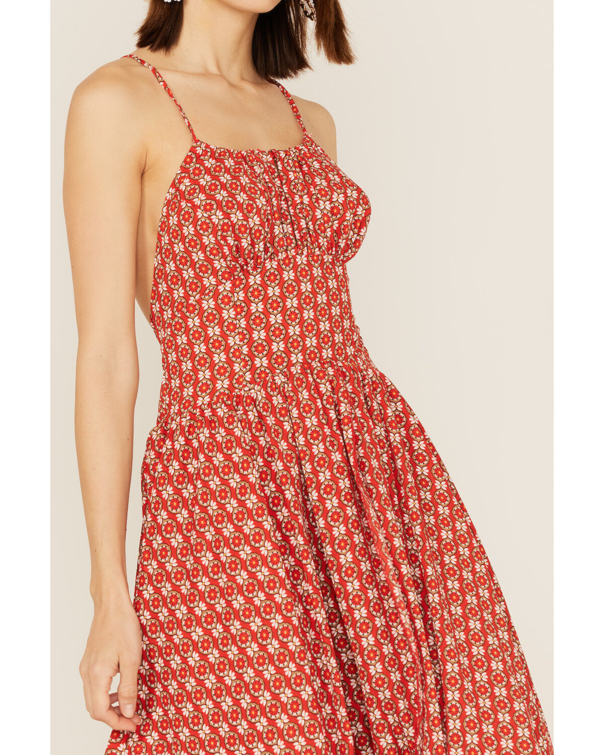 Molly Bracken Women's Printed Asymmetrical High-Low Dress