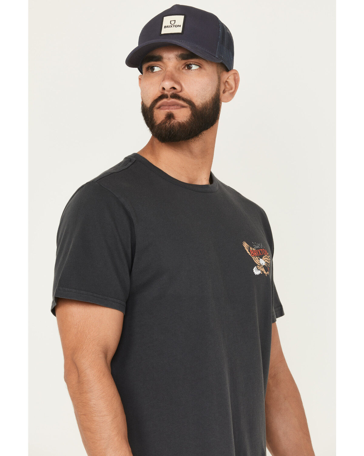 Brixton Men's Keller Eagle Short Sleeve Graphic T-Shirt