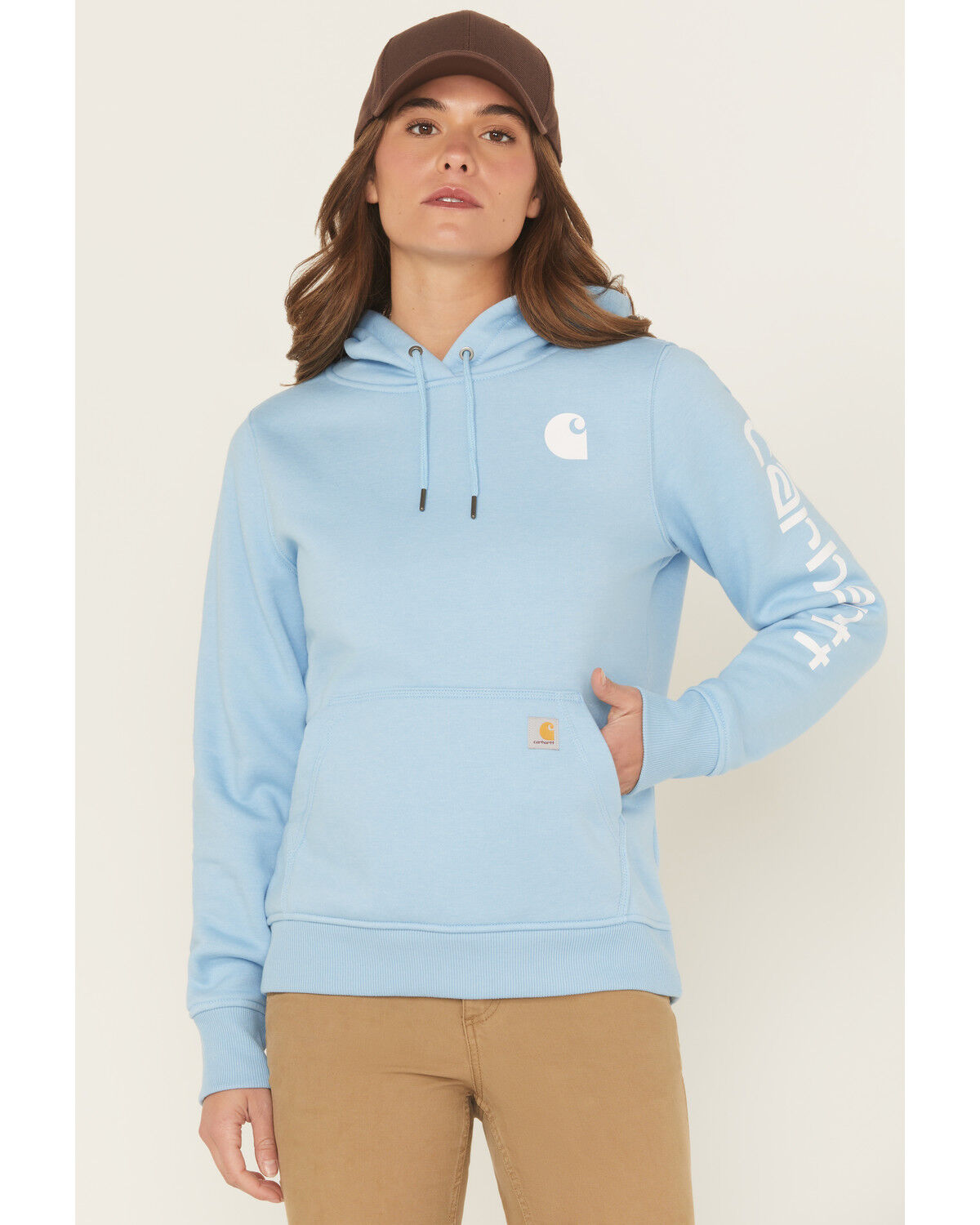 Carhartt Women's Relaxed Fit Midweight Logo Graphic Hoodie