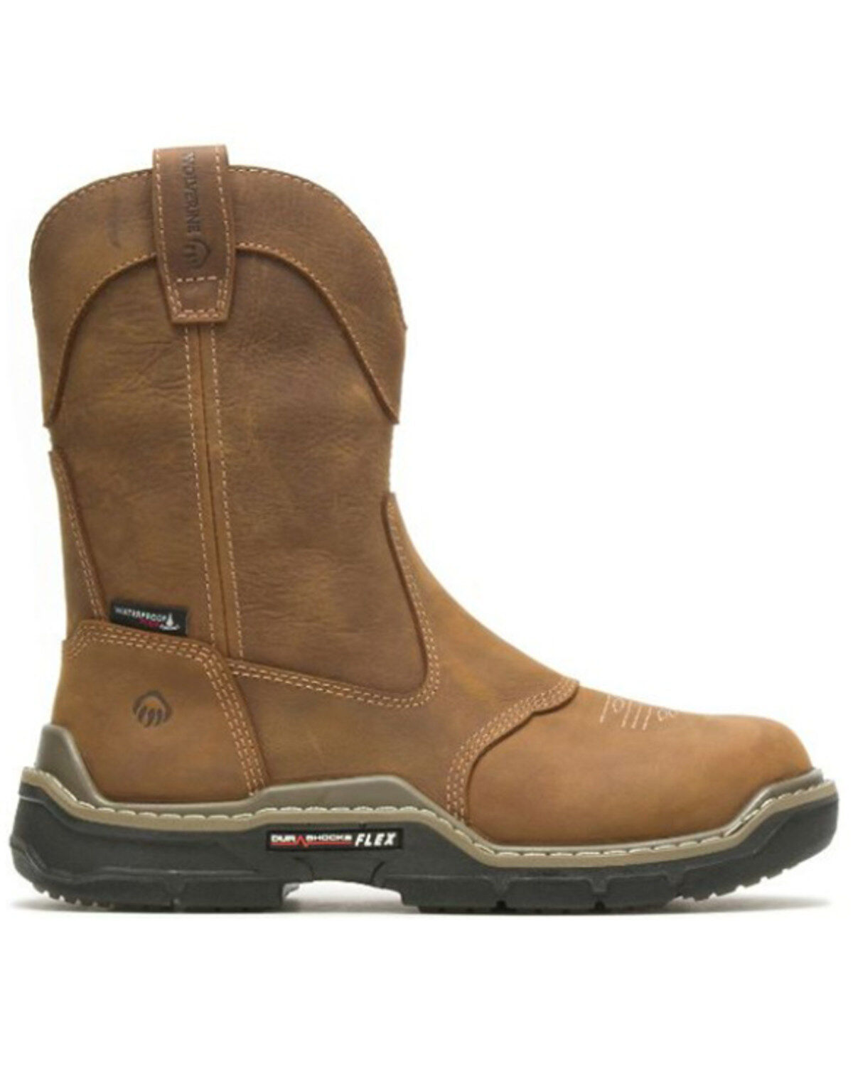 Wolverine Men's 10" Raider Durashocks® Western CarbonMaX™ Wellington Waterproof Work Boots - Composite Toe