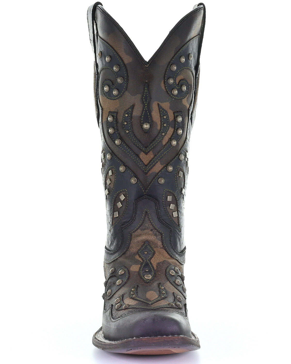 Corral Women's Camo Inlay With Studs Western Boots - Square Toe