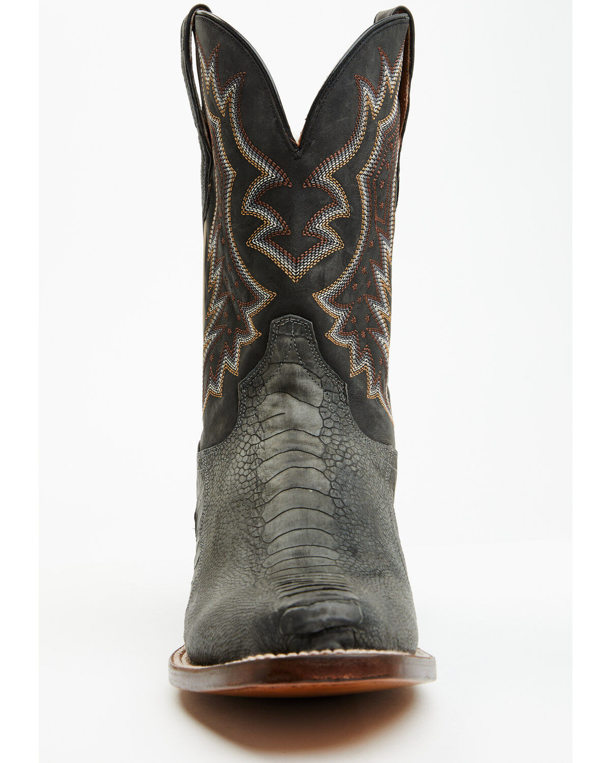 Dan Post Men's 11" Exotic Ostrich Leg Western Boots - Square Toe