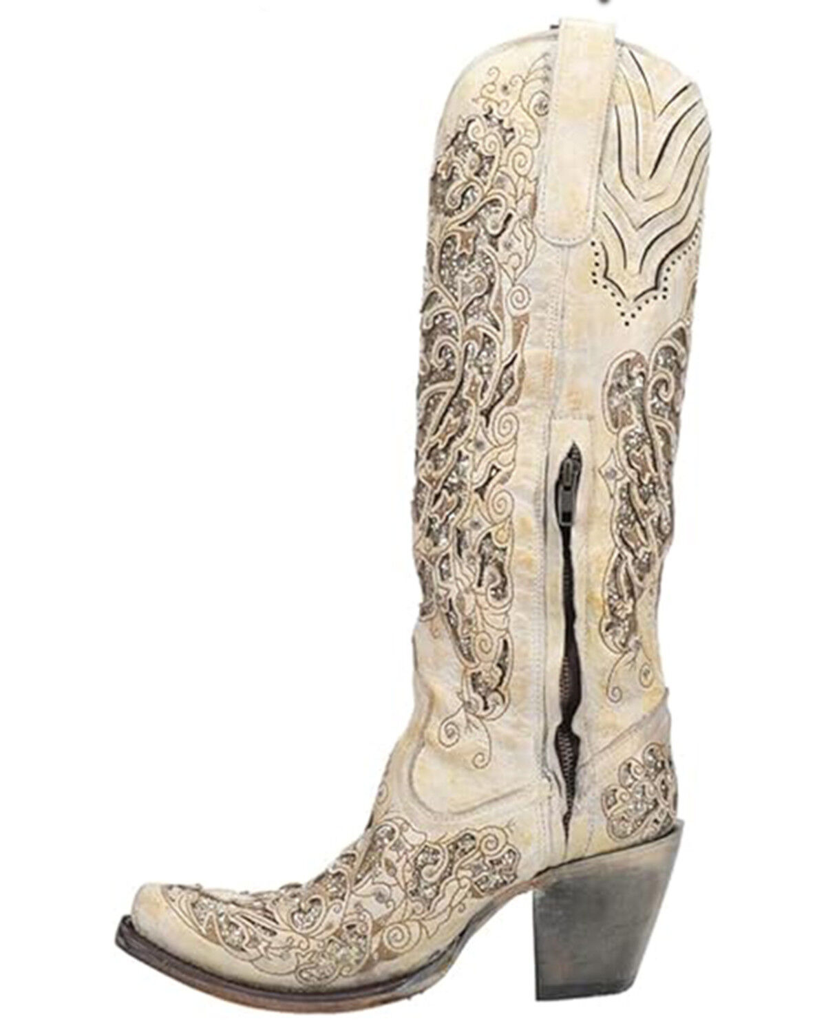 Corral Women's Inlay Western Boots - Snip Toe
