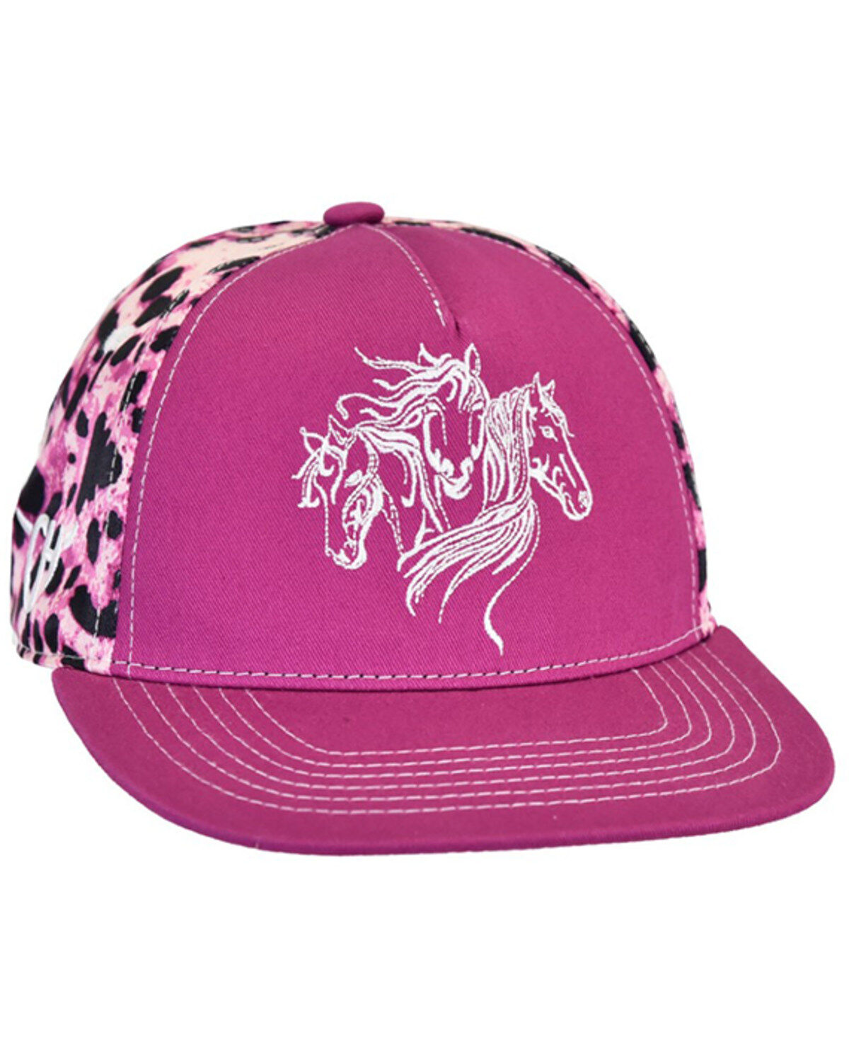Cowgirl Hardware Girls' Triple Horse Ball Cap
