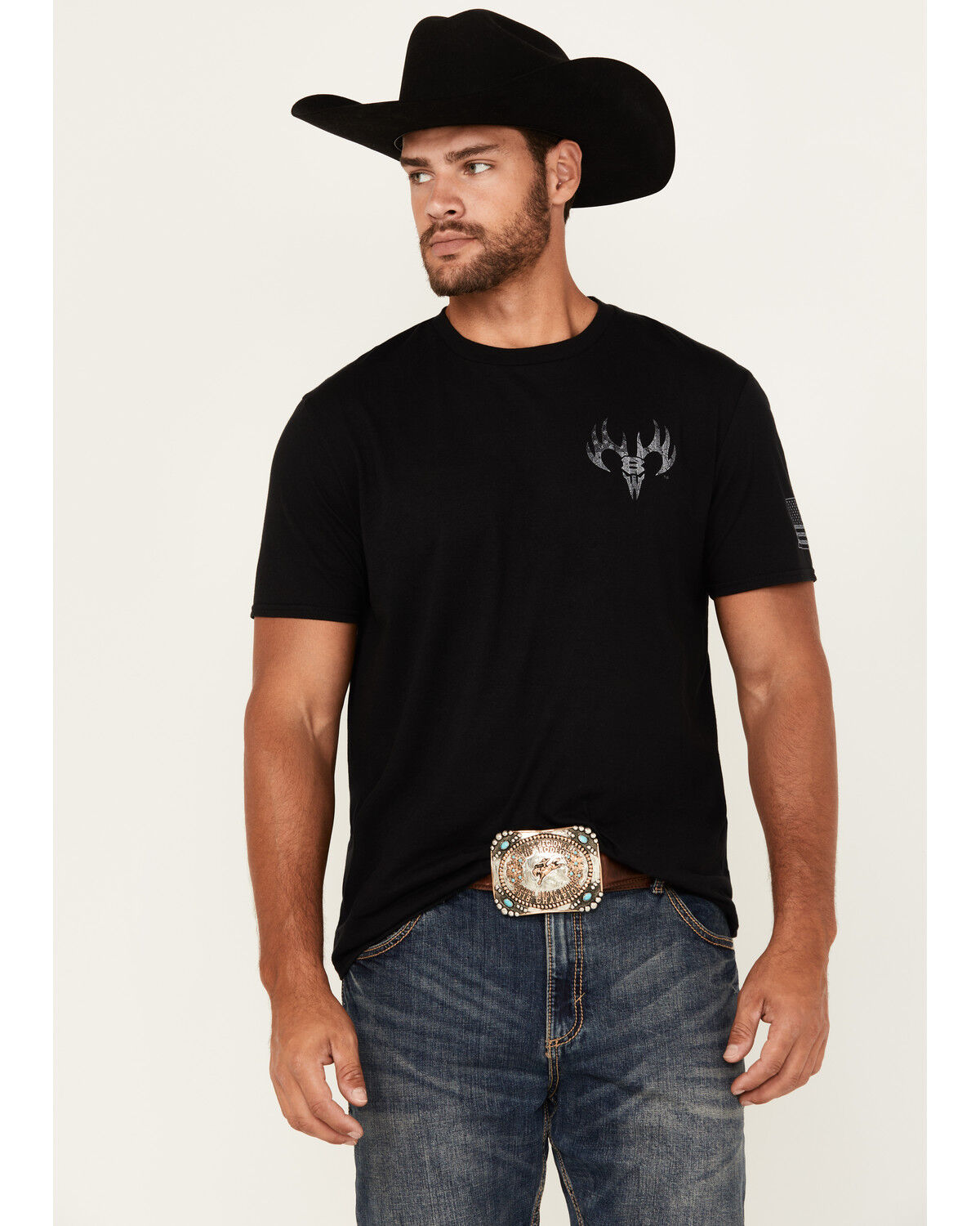 Buckwear Men's Freedom Label Short Sleeve Graphic T-Shirt