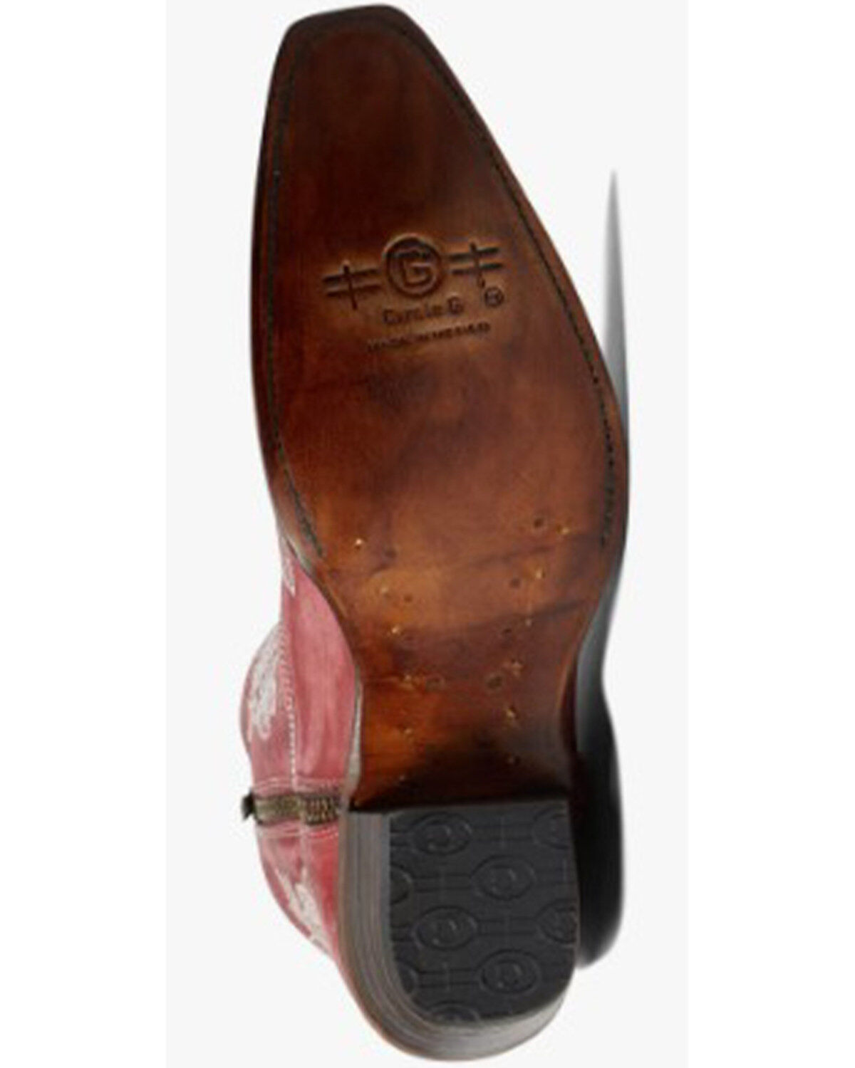 Circle G Women's Flowered Embroidery Ankle Western Booties - Snip Toe