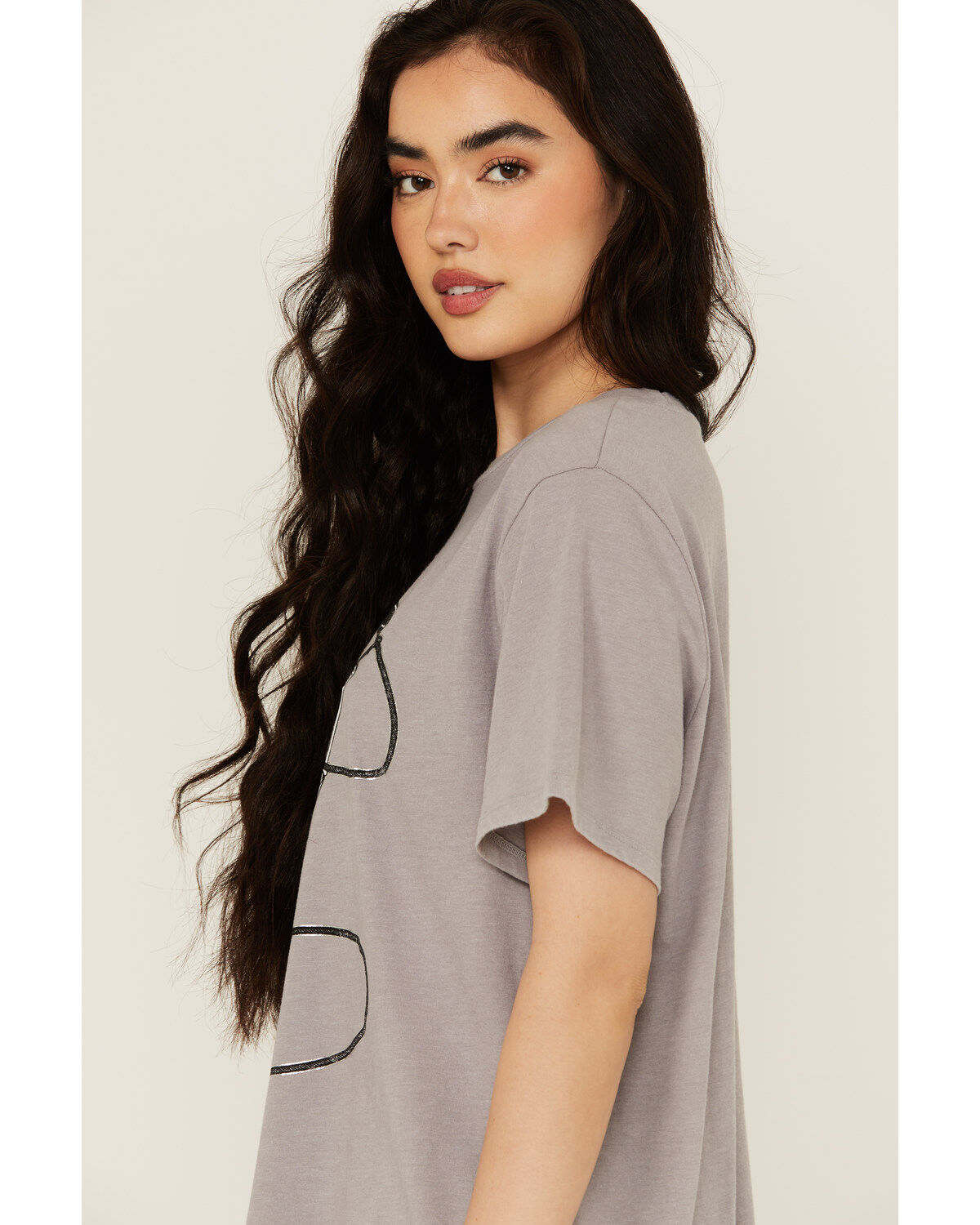 Blended Women's Howdy Skeleton Short Sleeve Graphic Tee