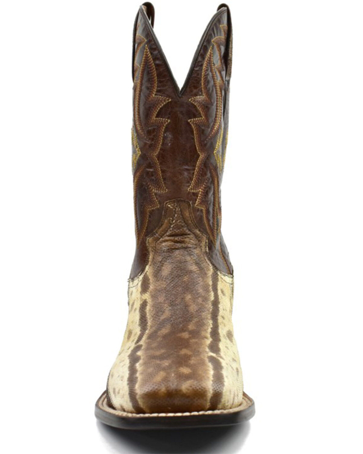 Dan Post Men's Karung Snake Brown Exotic Western Boots - Broad Square Toe