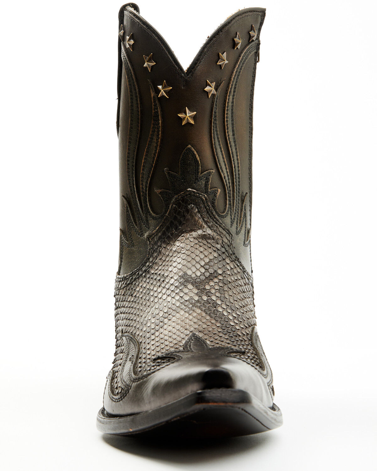 Corral Men's Exotic Python Overlay Short Western Boots - Snip Toe