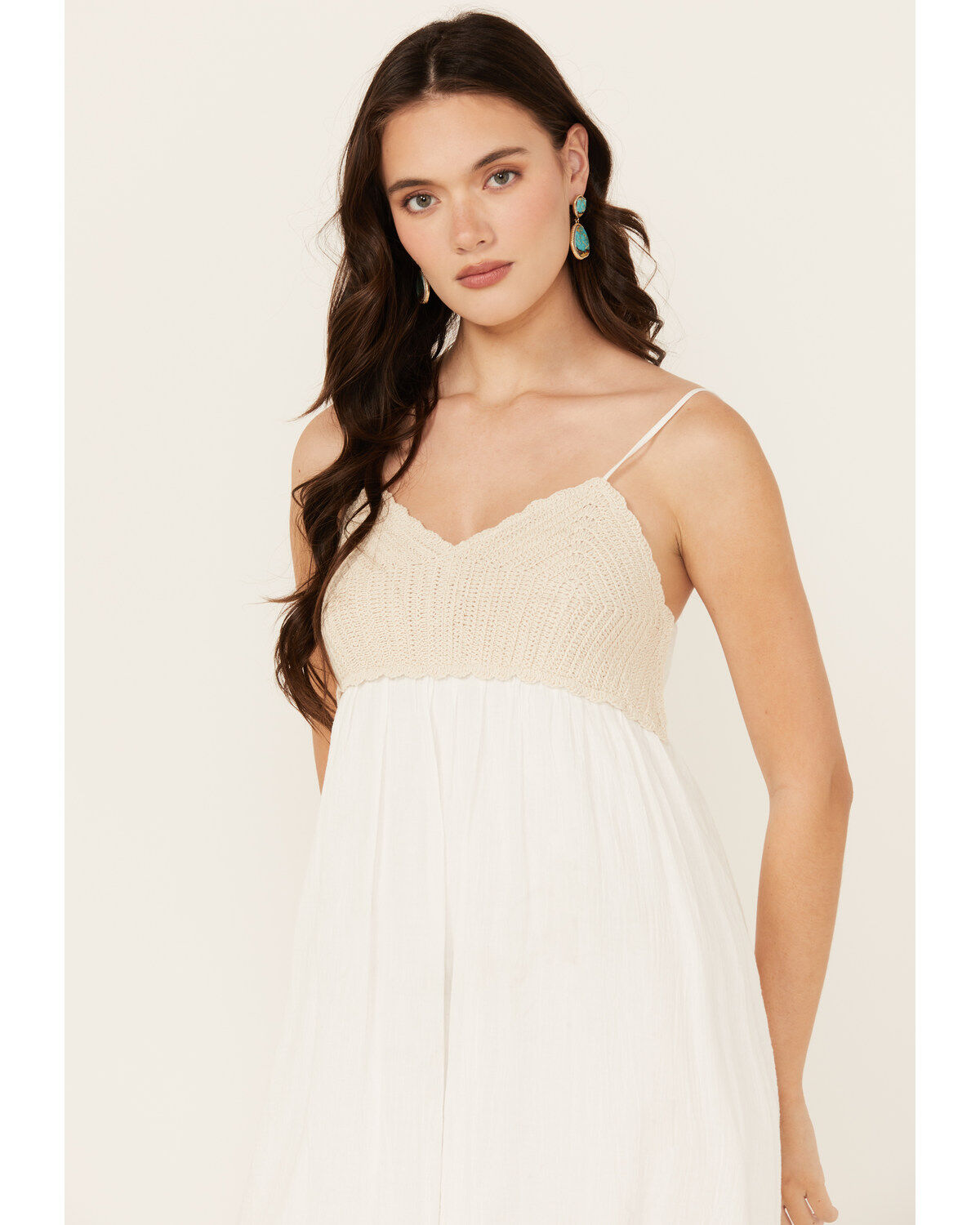 Yura Women's Crochet Sleeveless Midi Dress