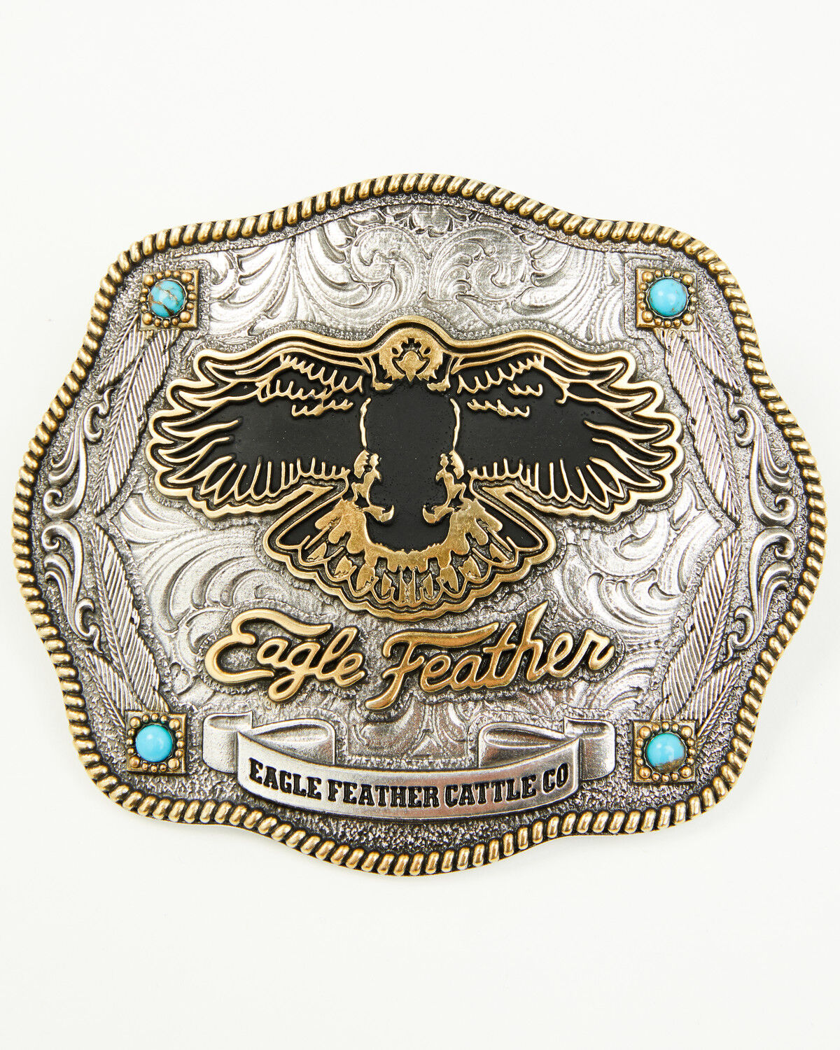 Montana Silversmiths X Ian Munsick Eagle Feather Belt Buckle