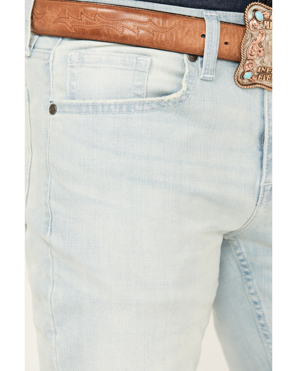 Cody James Men's Settler Light Wash Slim Straight Stretch Denim Jeans