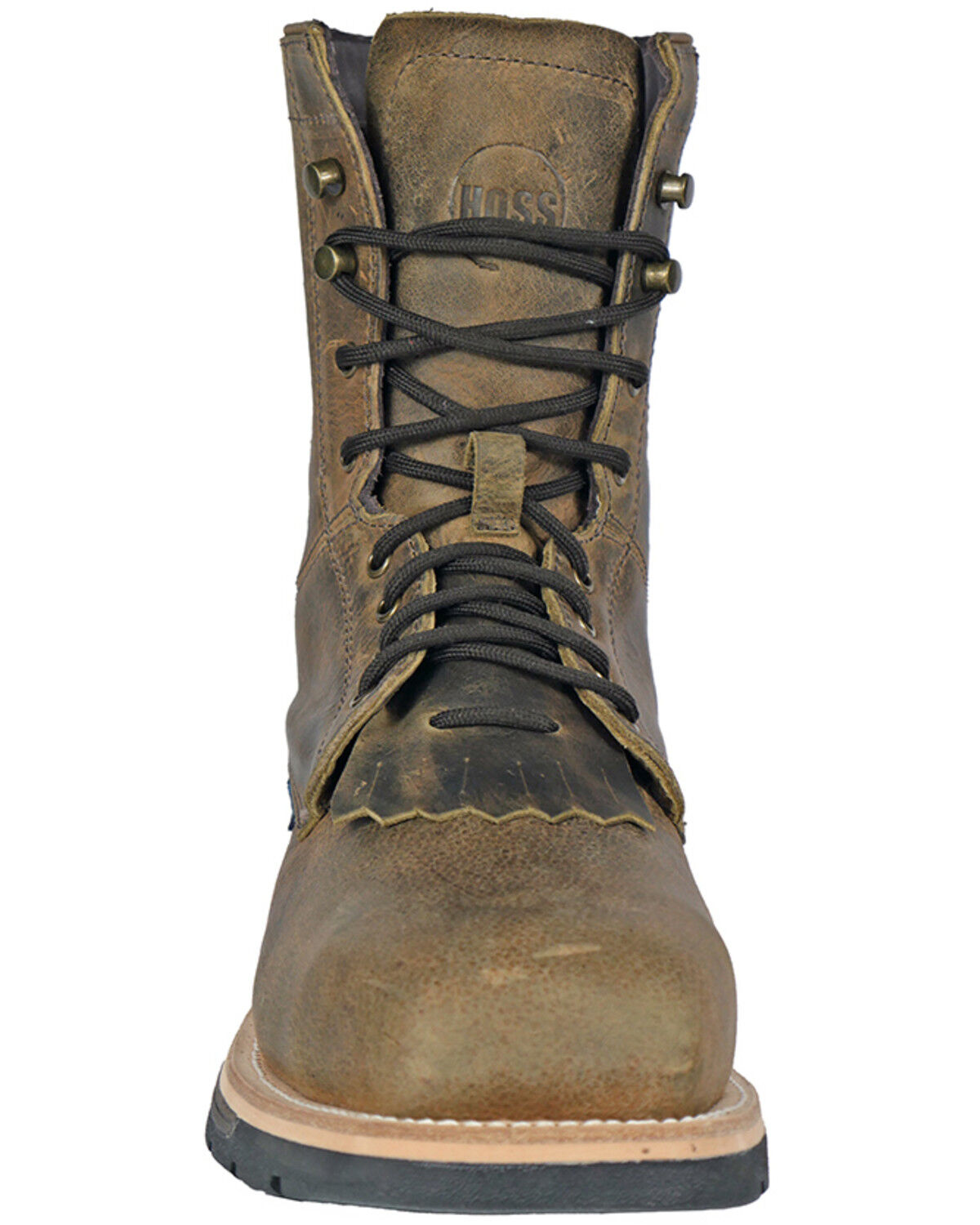 Hoss Men's Distressed Lace-Up Waterproof Work Boots - Composite Toe