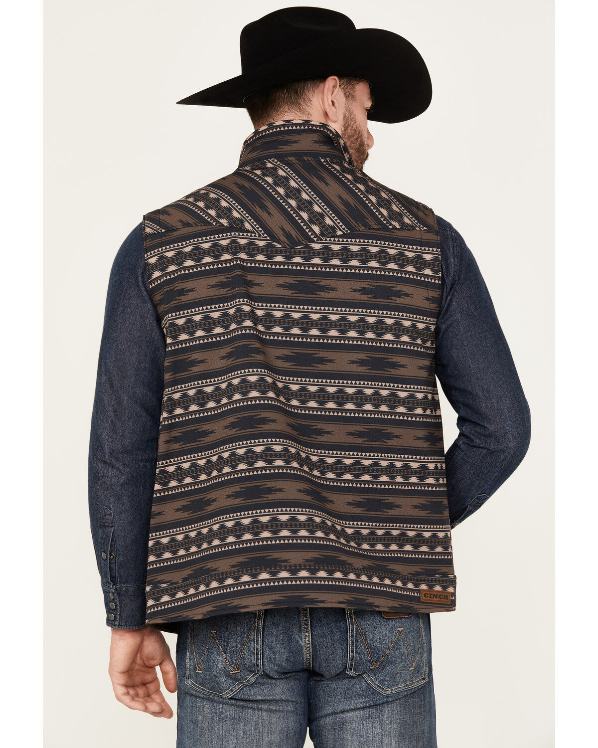 Cinch Men's Southwestern Print Concealed Carry Vest