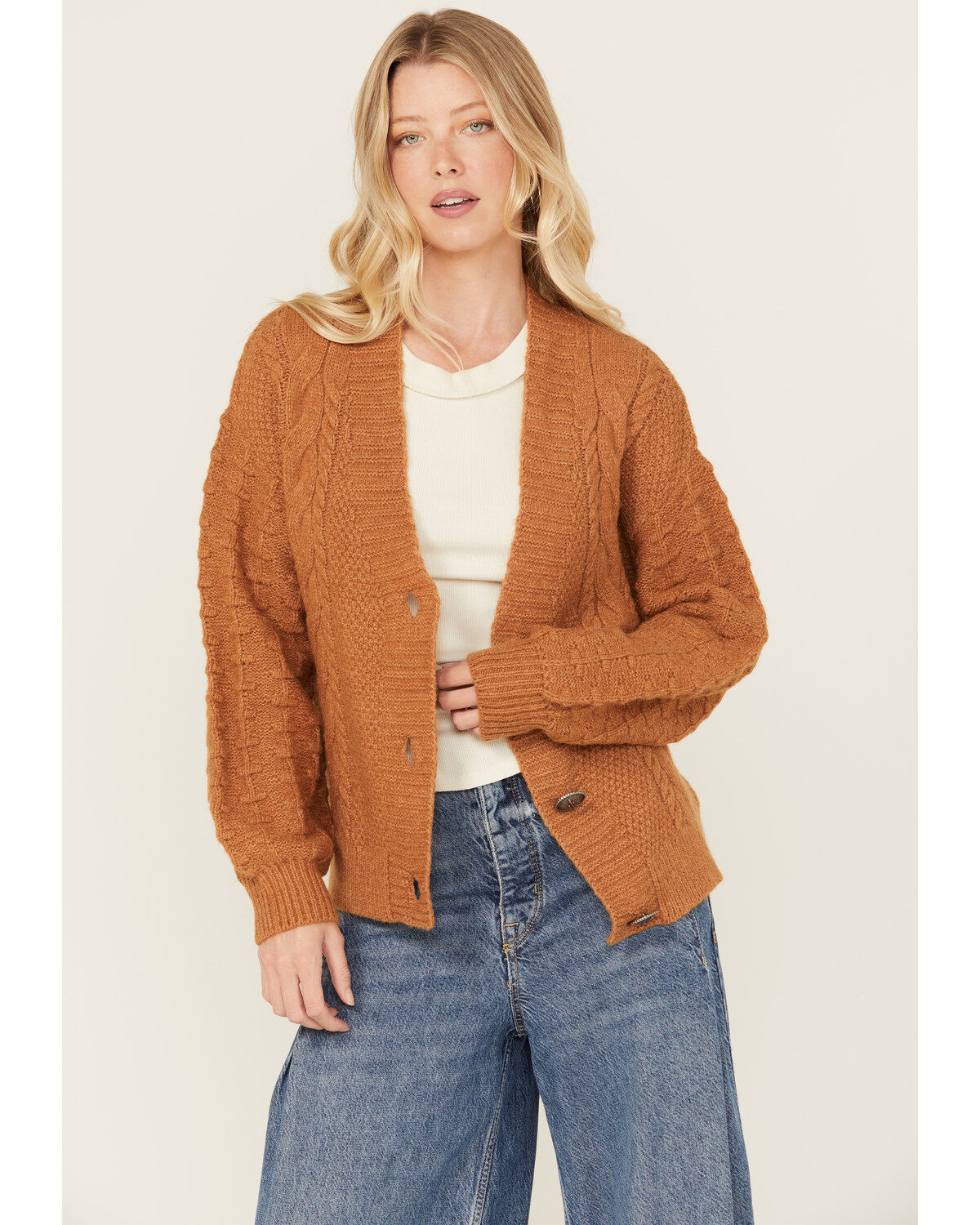 Cotton & Rye Women's Cactus Button Cardigan