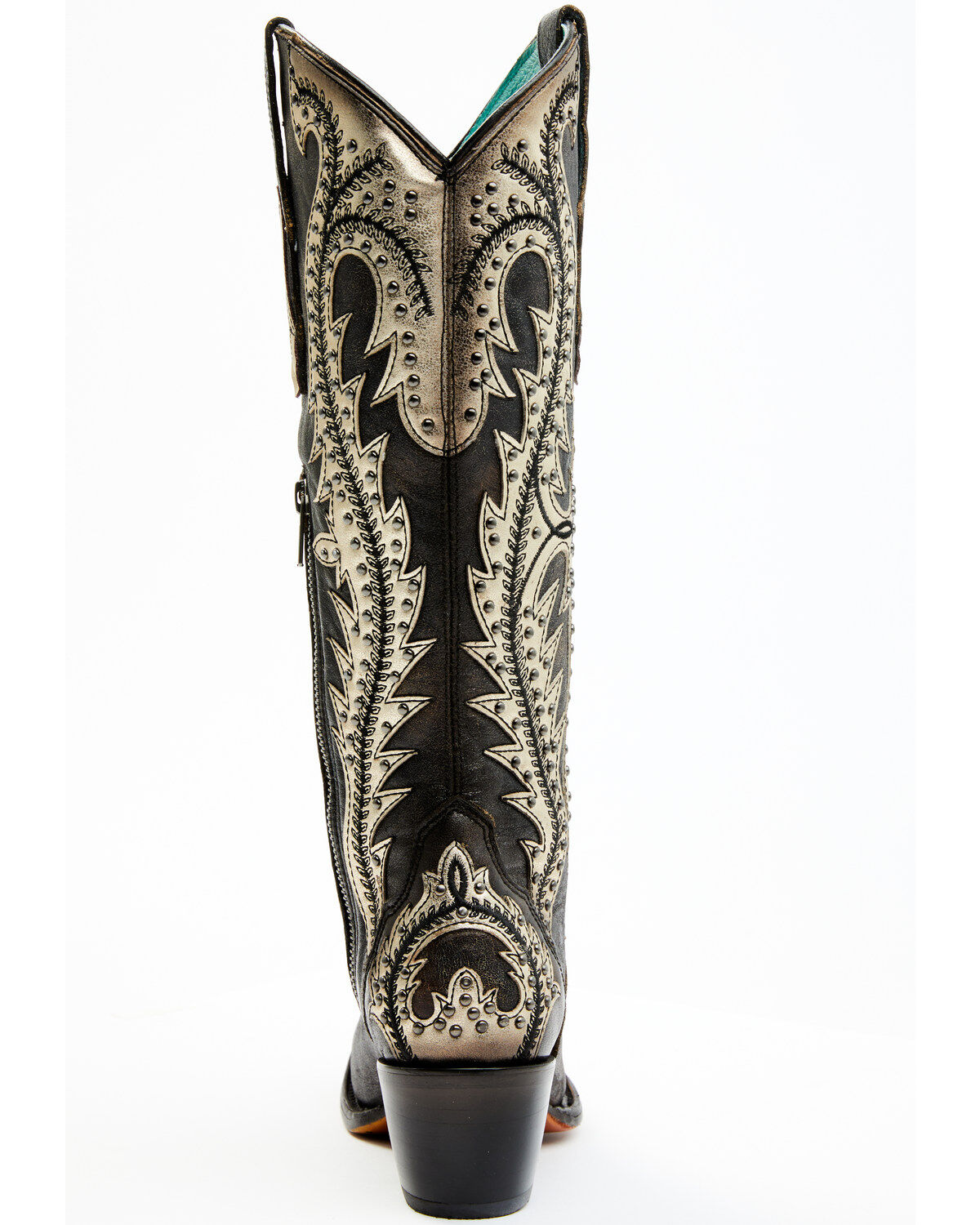 Corral Women's Studded Overlay Western Boots - Round Toe