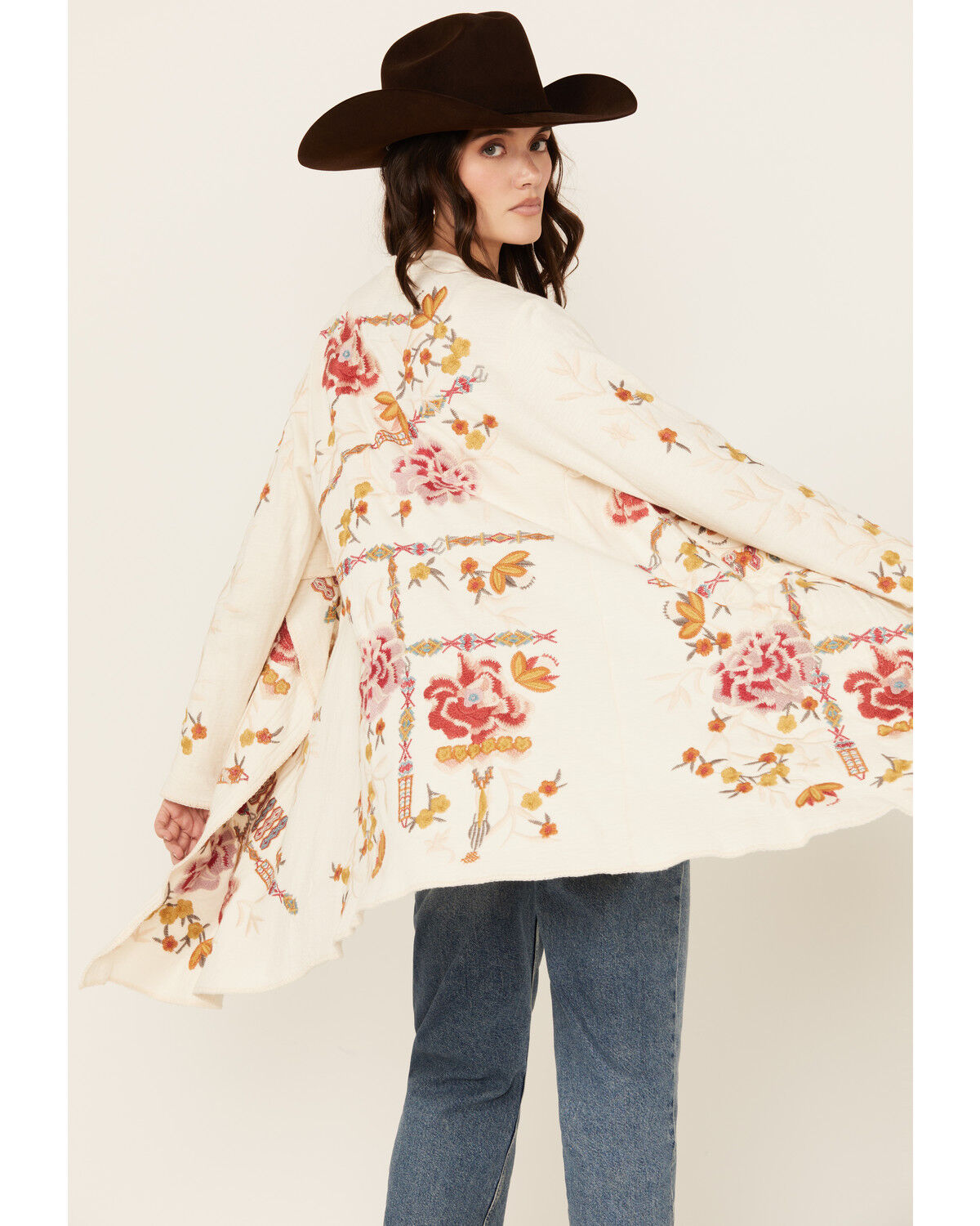 Johnny Was Women's Floral Embroidered Cardigan