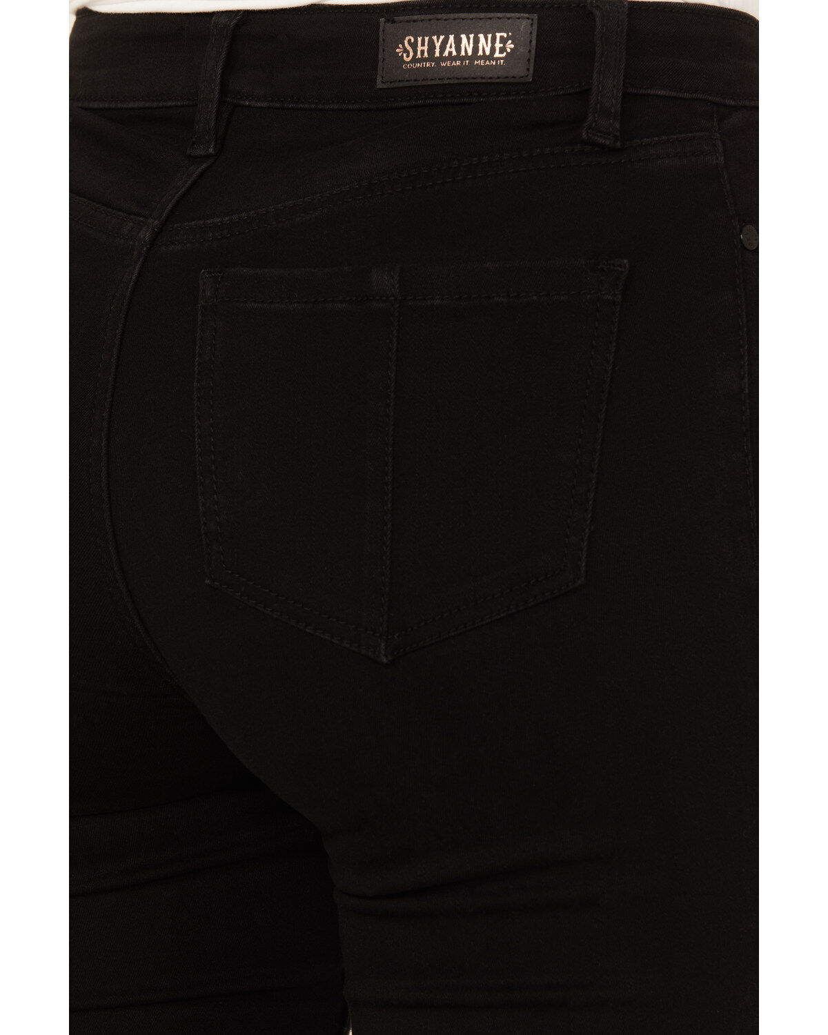 Shyanne Women's High Rise Destructed Super Flare Stretch Jeans