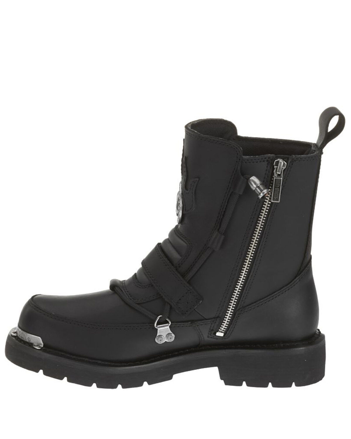 Harley Davidson Men's Distortion Skull Moto Boots - Round Toe