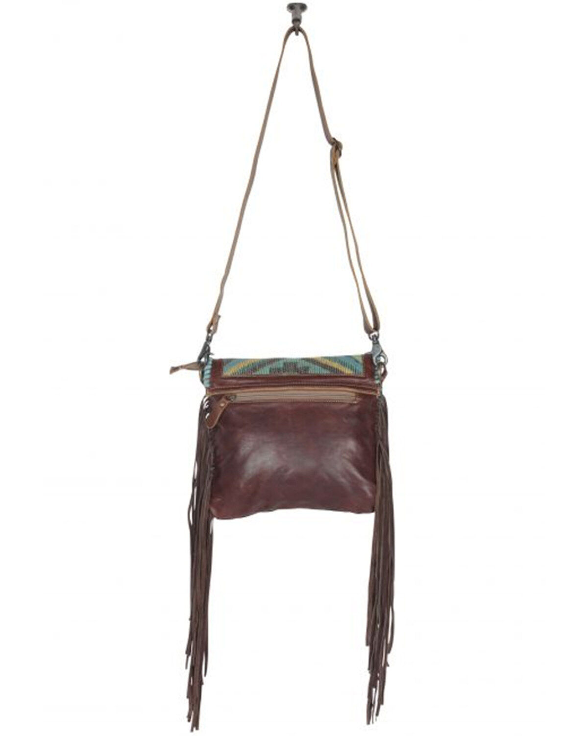 Myra Bag Women's Wild West Boho Hair-On Hide Crossbody Bag