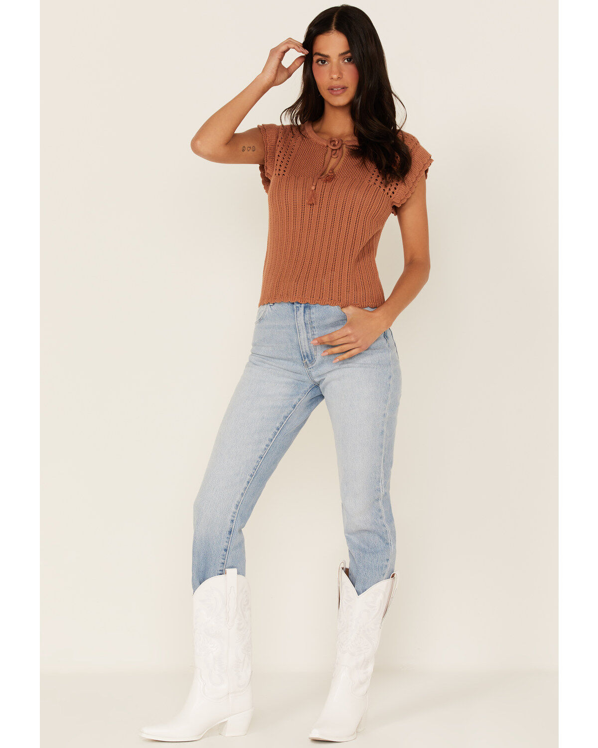 Heartloom Women's Griffin Knit Sweater Top