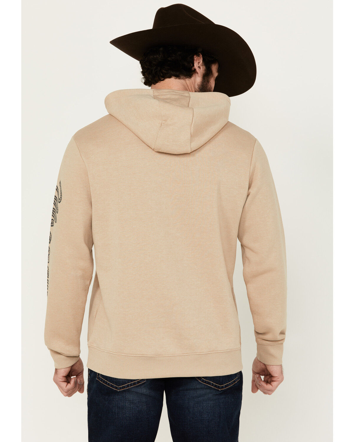 Wrangler Men's Logo Sleeve Hooded Sweatshirt