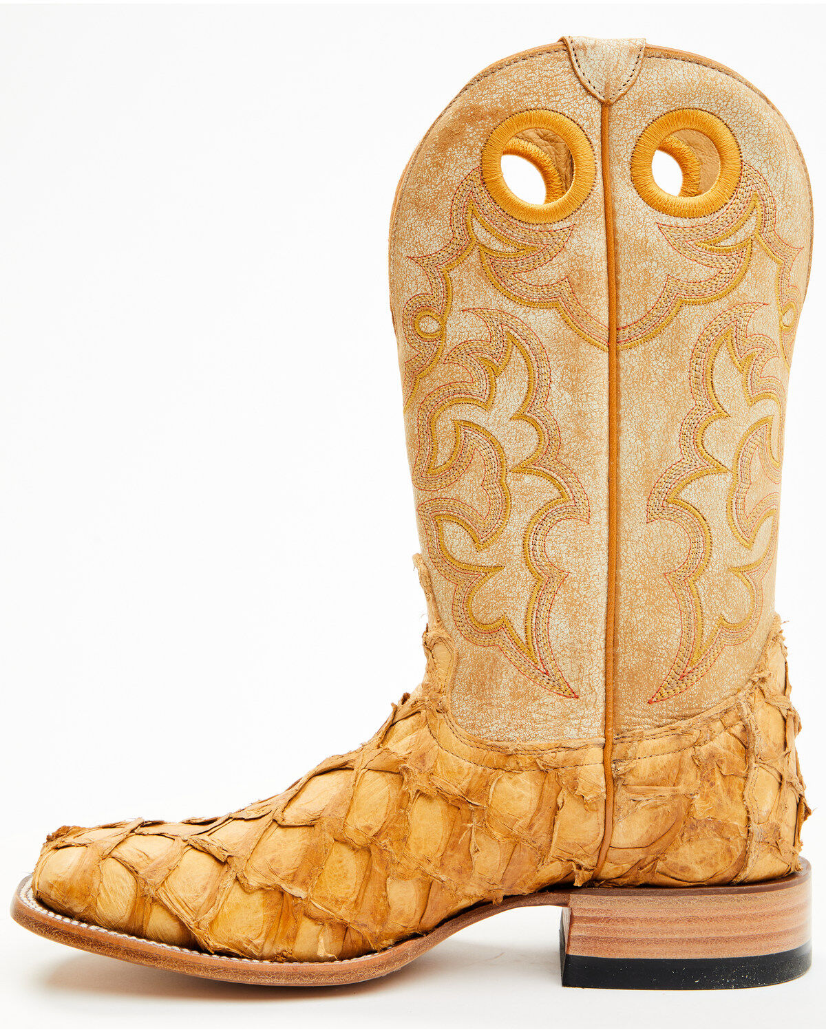 Cody James Men's Exotic Pirarucu Western Boots - Broad Square Toe