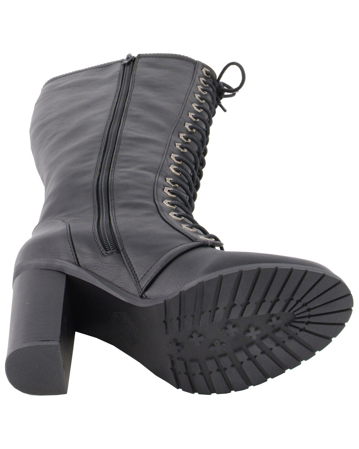 Milwaukee Leather Women's Lace To Toe Boots - Round Toe