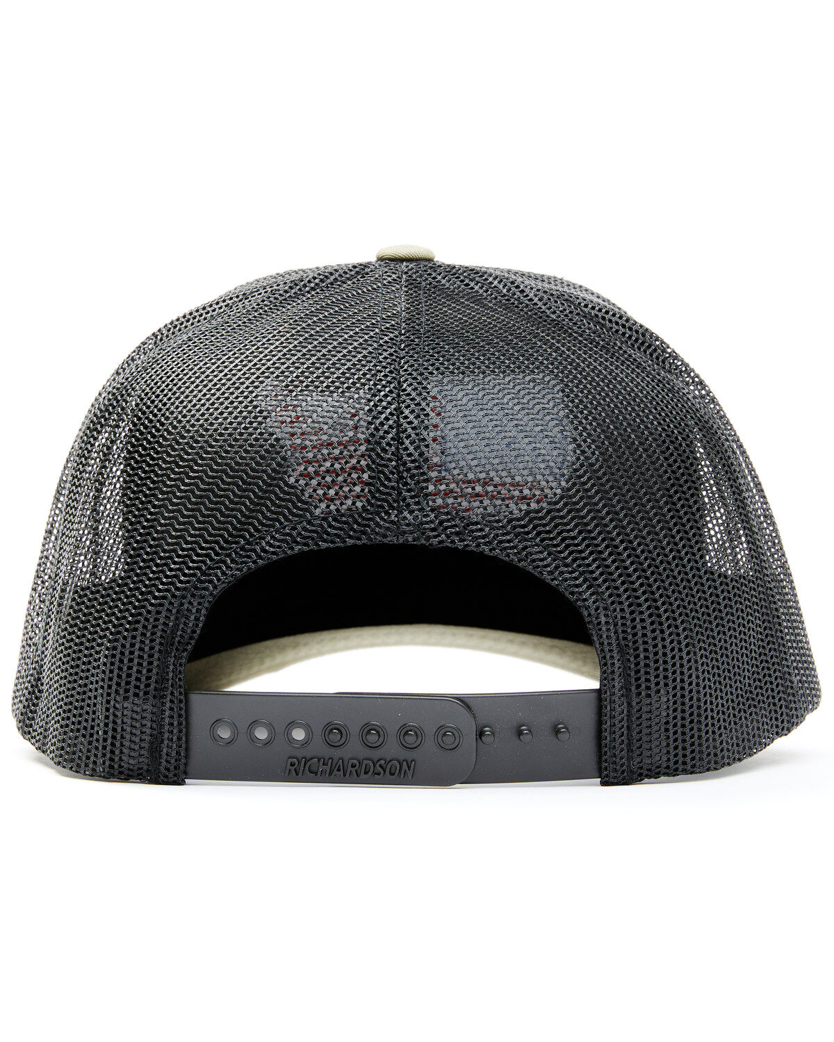 Oil Field Hats Men's Loden & Black American Flag US Patch Mesh-Back Ball Cap