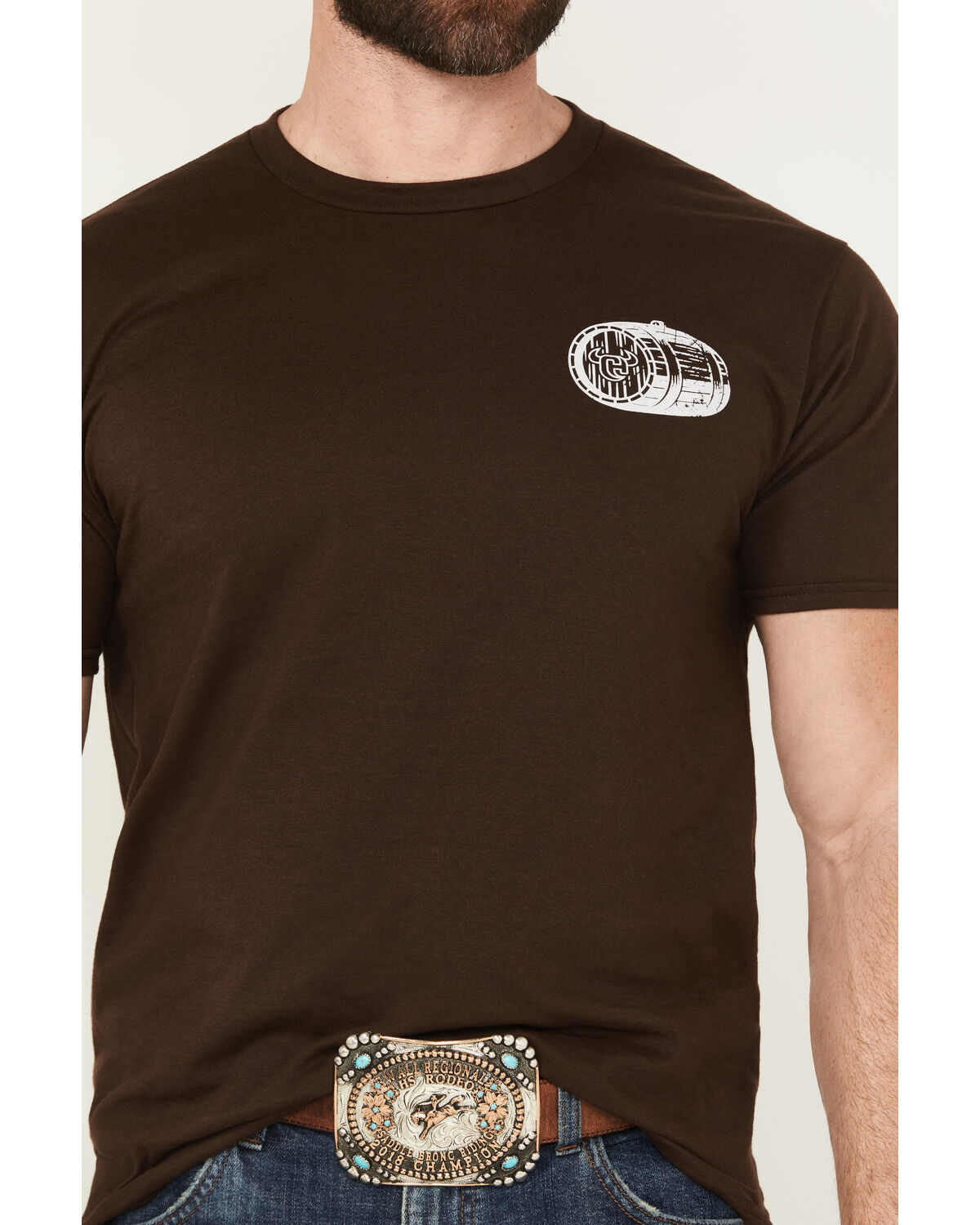 Cowboy Hardware Men's Country Girls and Whiskey Short Sleeve Graphic T-Shirt